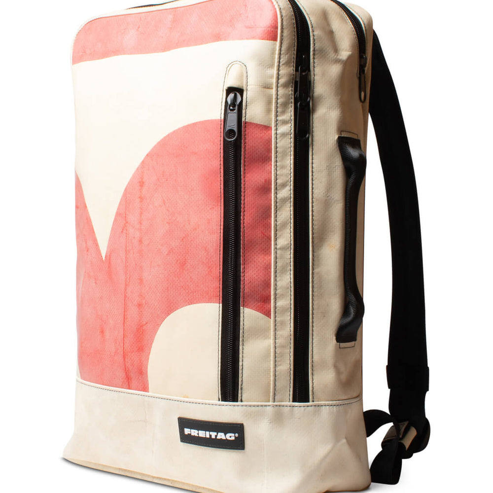 Freitag Backpack Hazzard beige/red