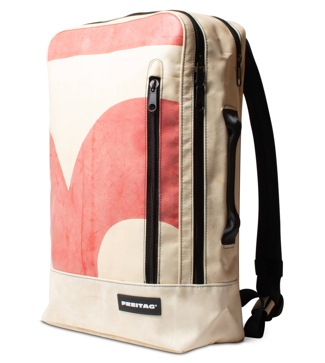 Freitag Backpack Hazzard beige/red