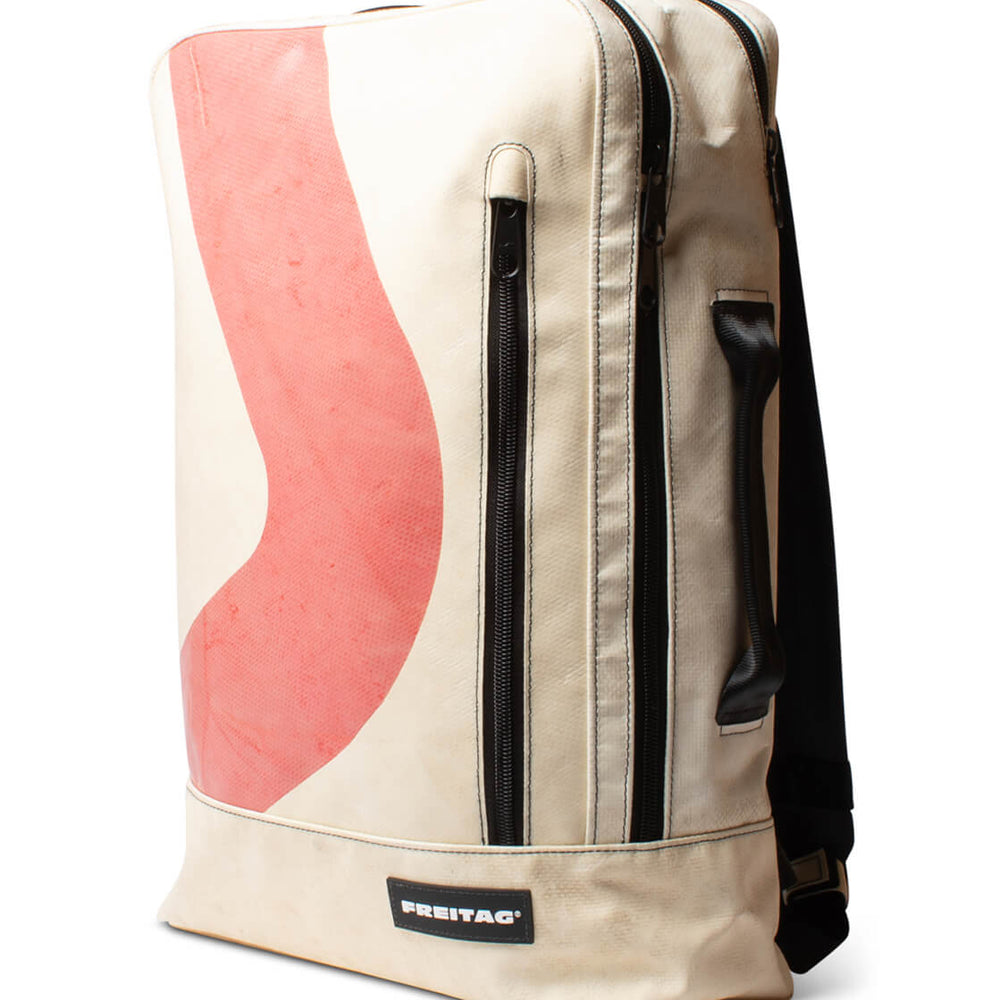 Freitag Backpack Hazzard beige/red