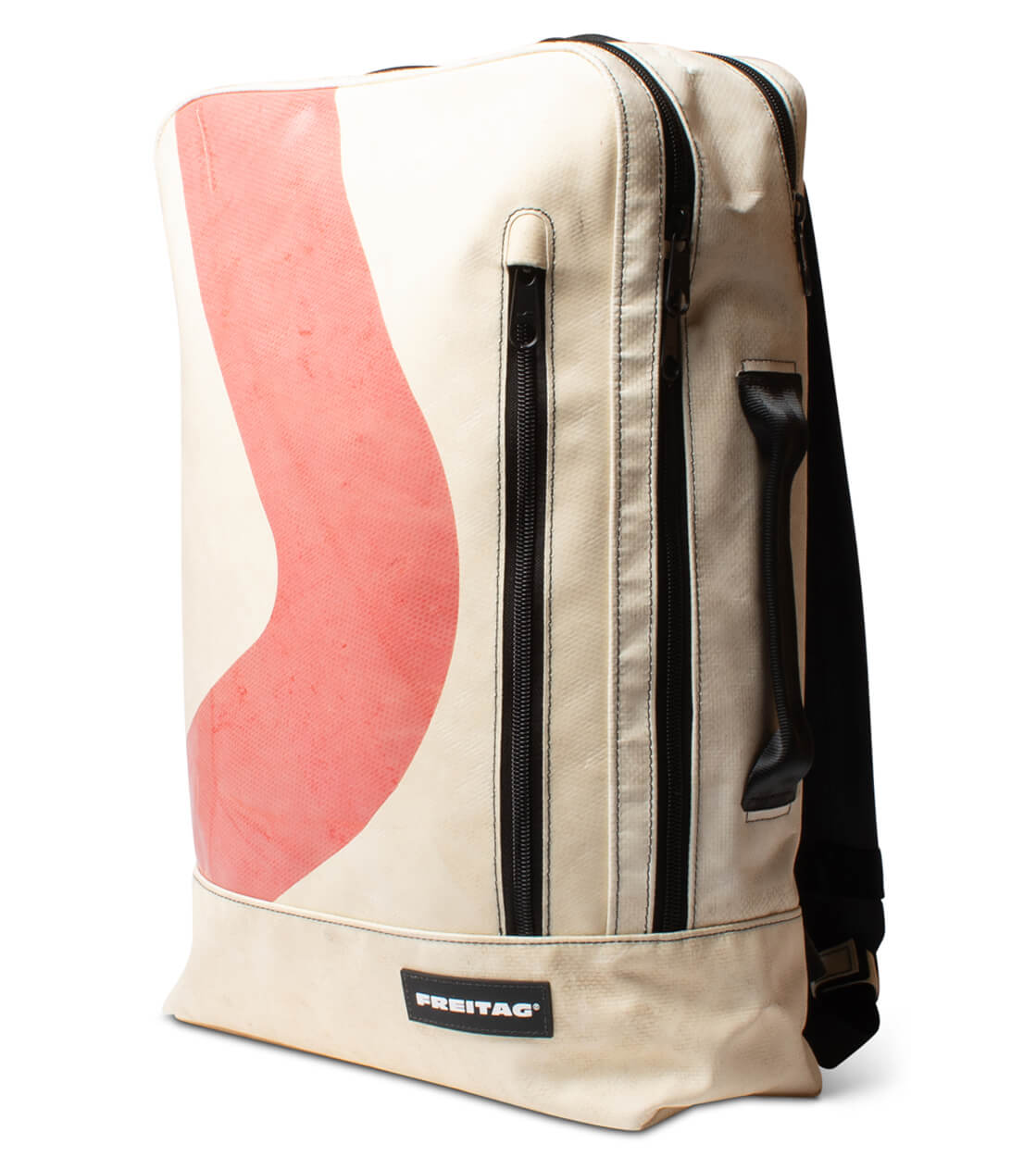 Freitag Backpack Hazzard beige/red