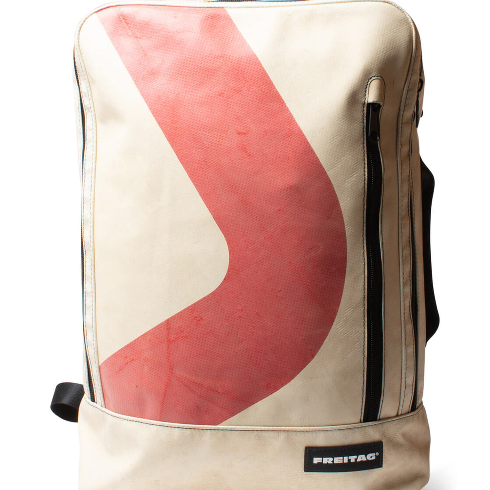 Freitag Backpack Hazzard beige/red
