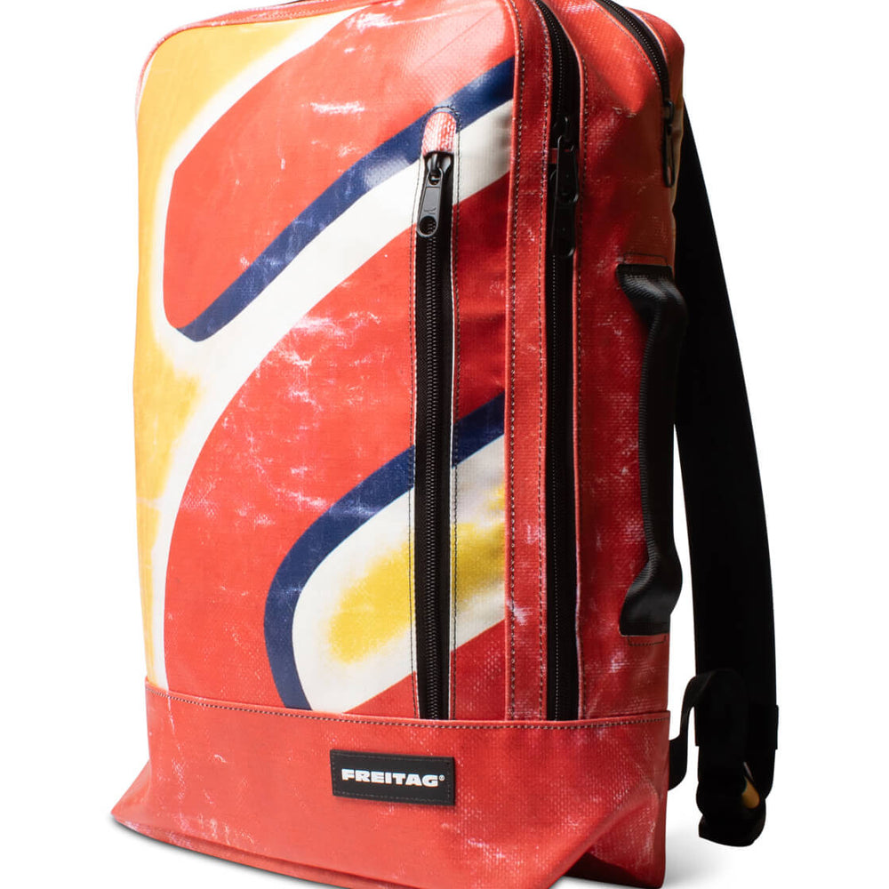 Freitag Backpack Hazzard red/yellow/white/blue