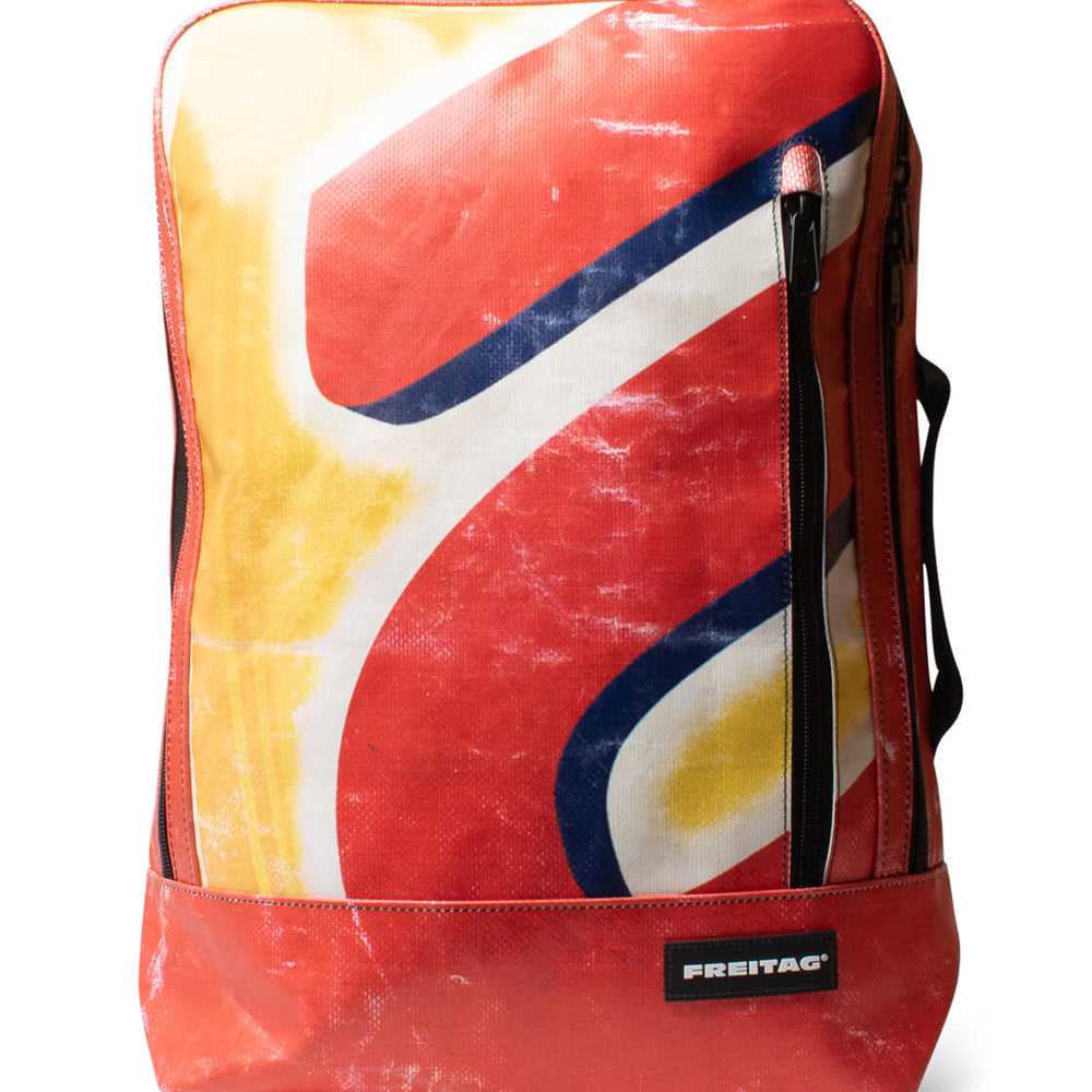 Freitag Backpack Hazzard red/yellow/white/blue