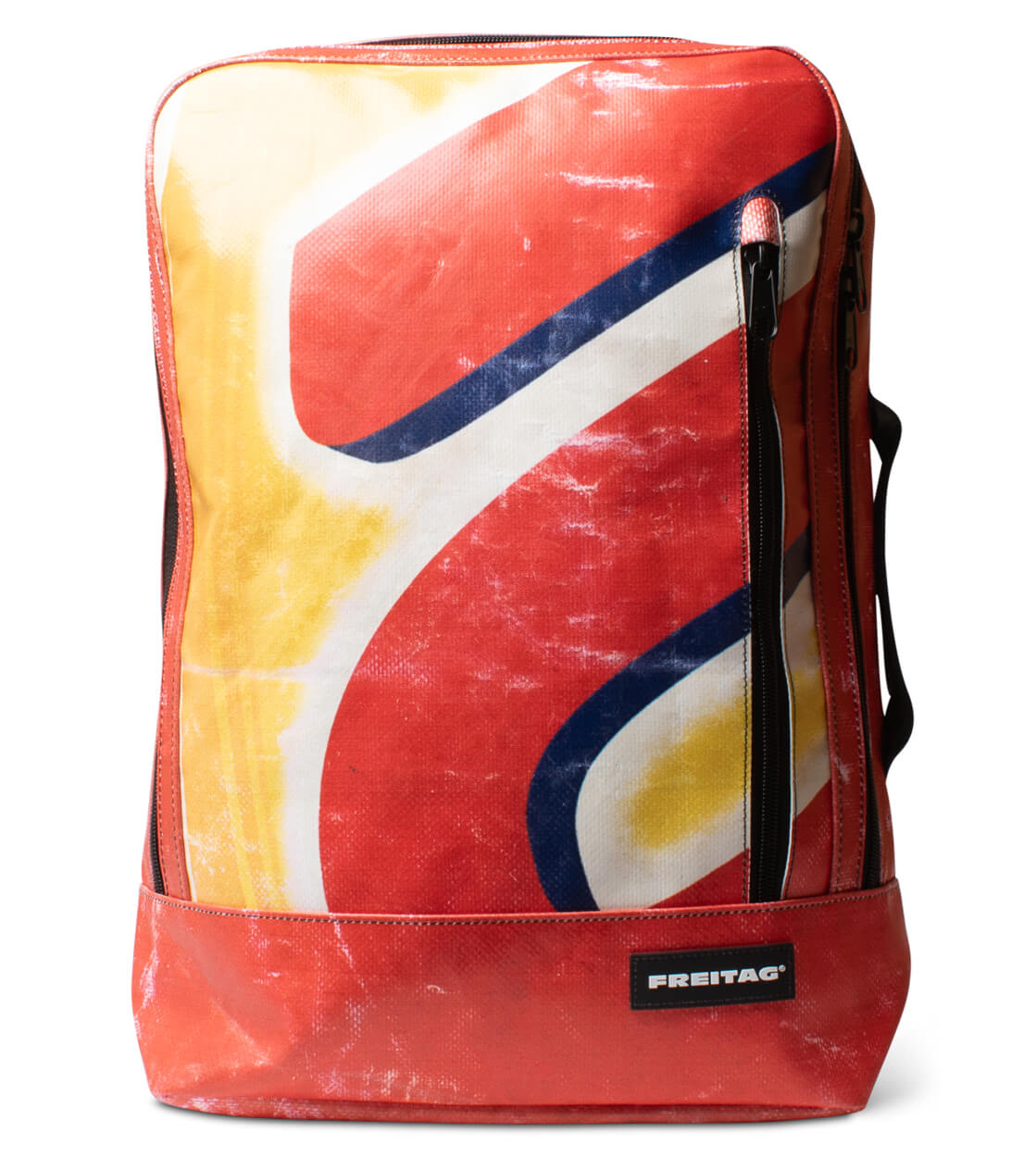 Freitag Backpack Hazzard red/yellow/white/blue