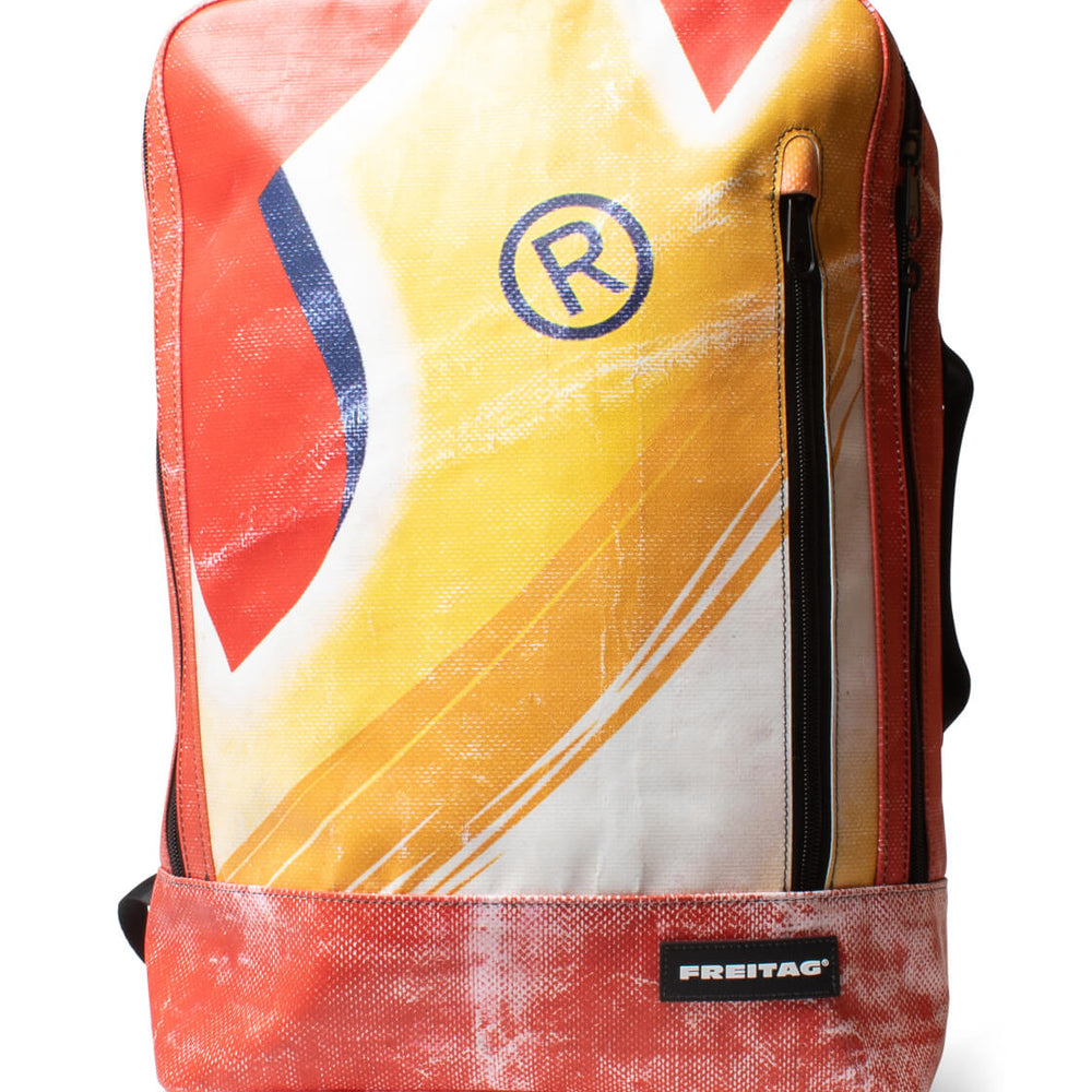 Freitag Backpack Hazzard red/yellow/white/blue