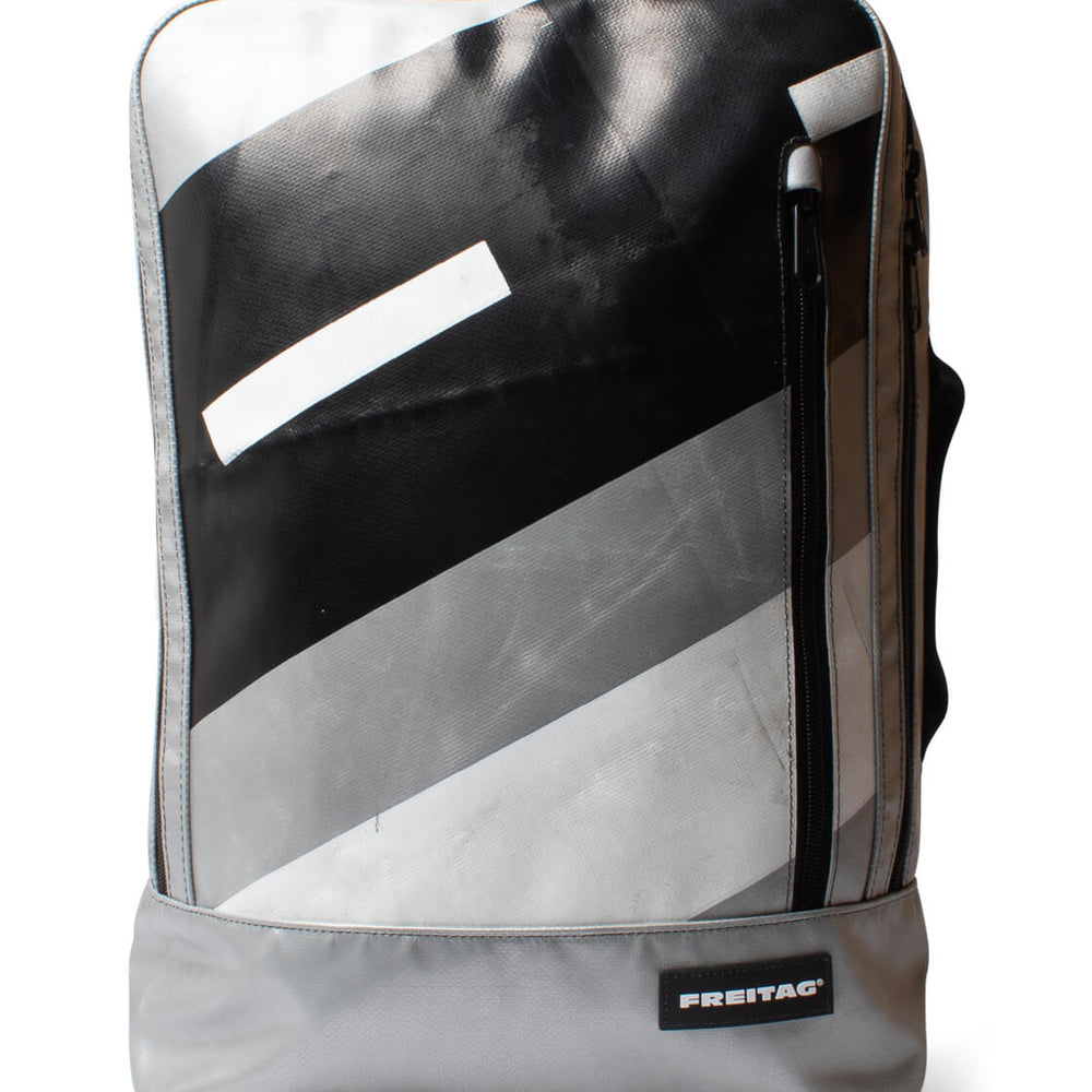 Freitag Backpack Hazzard silver/black/white