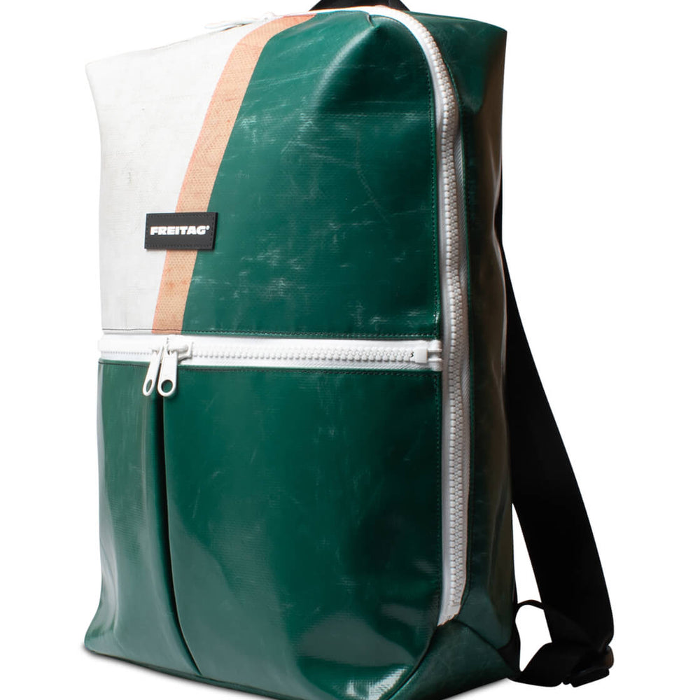 Freitag Backpack Fringe green/grey/orange/white