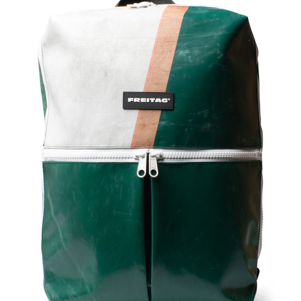 Freitag Backpack Fringe green/grey/orange/white
