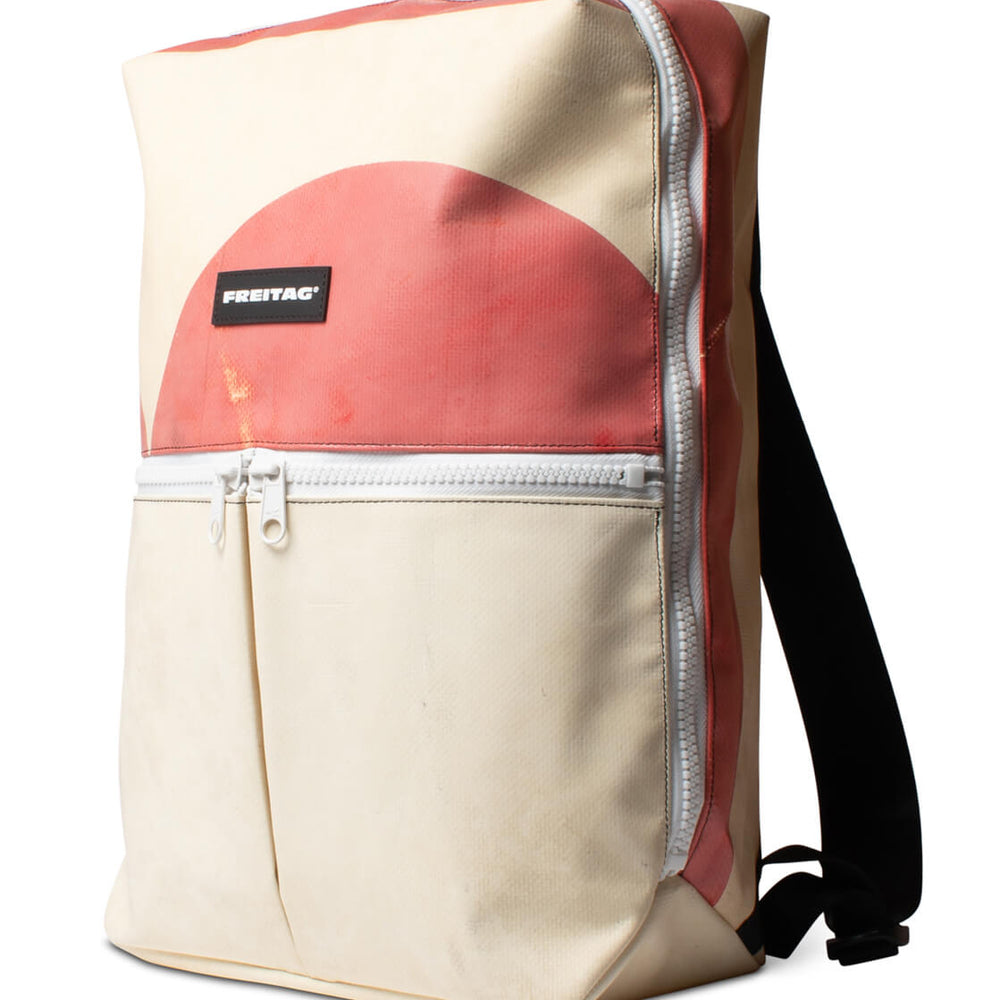 Freitag Backpack Fringe beige/pink/white