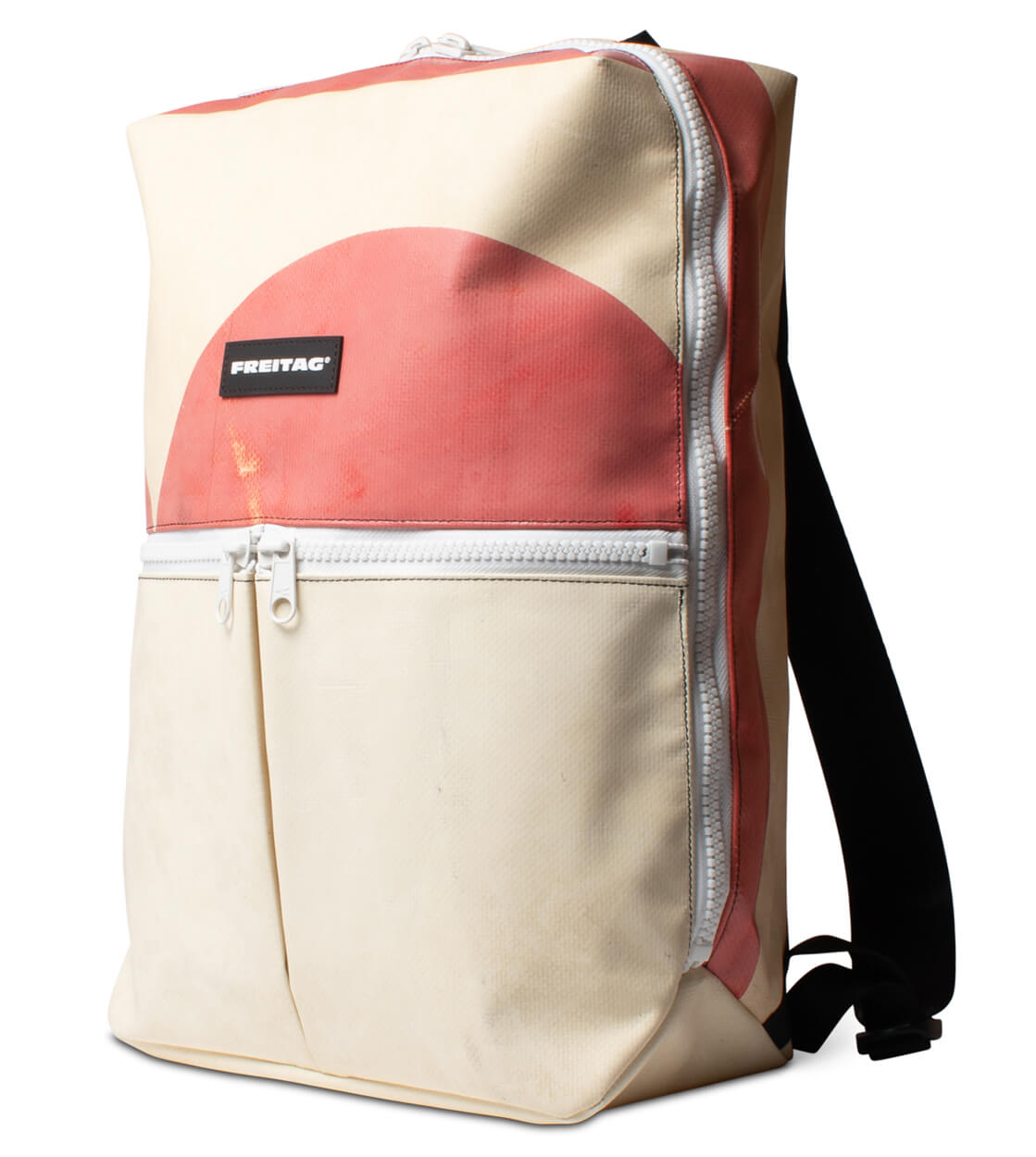 Freitag Backpack Fringe beige/pink/white