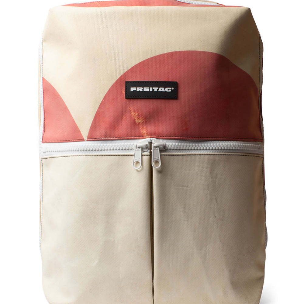 Freitag Backpack Fringe beige/pink/white