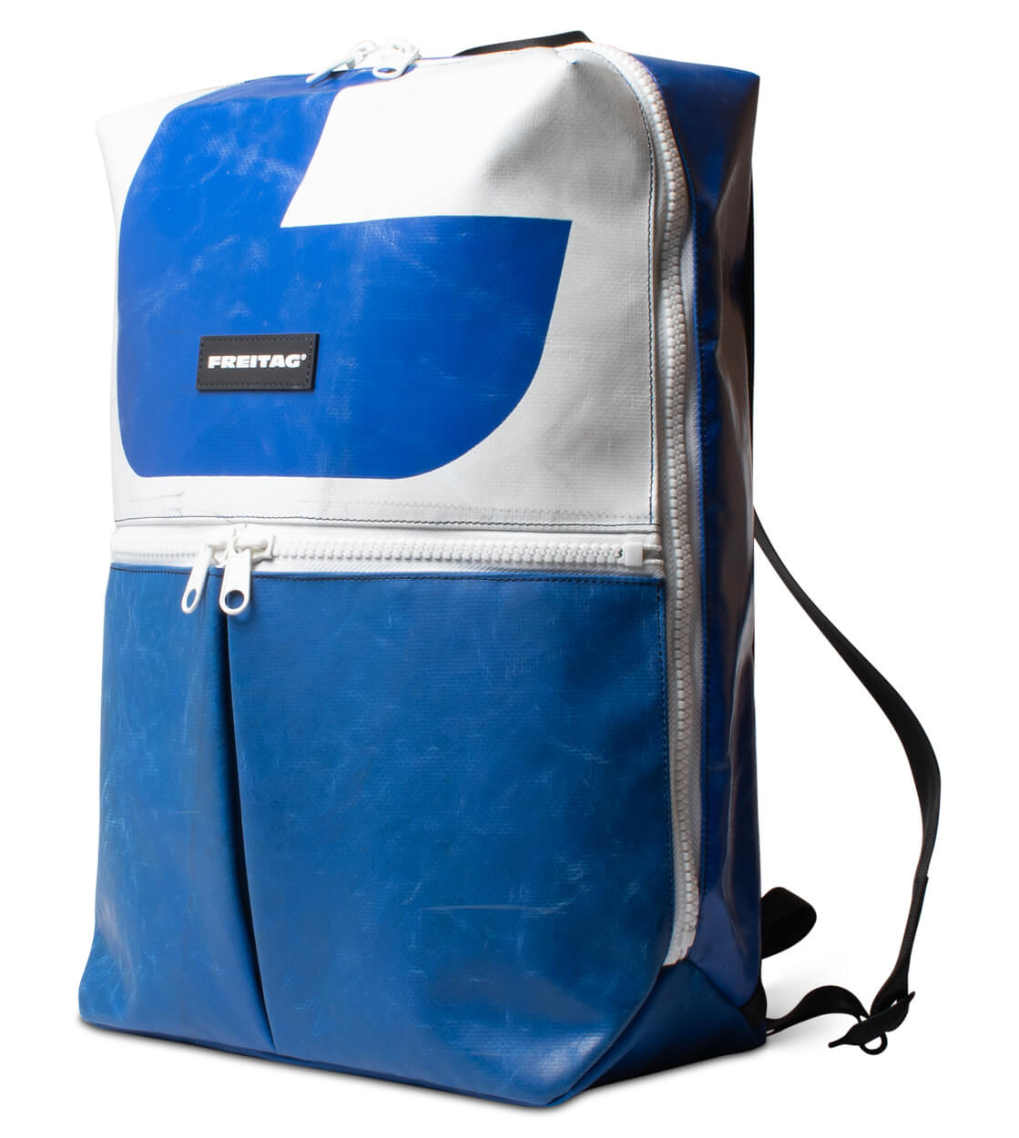 Freitag Backpack Fringe blue/white/white
