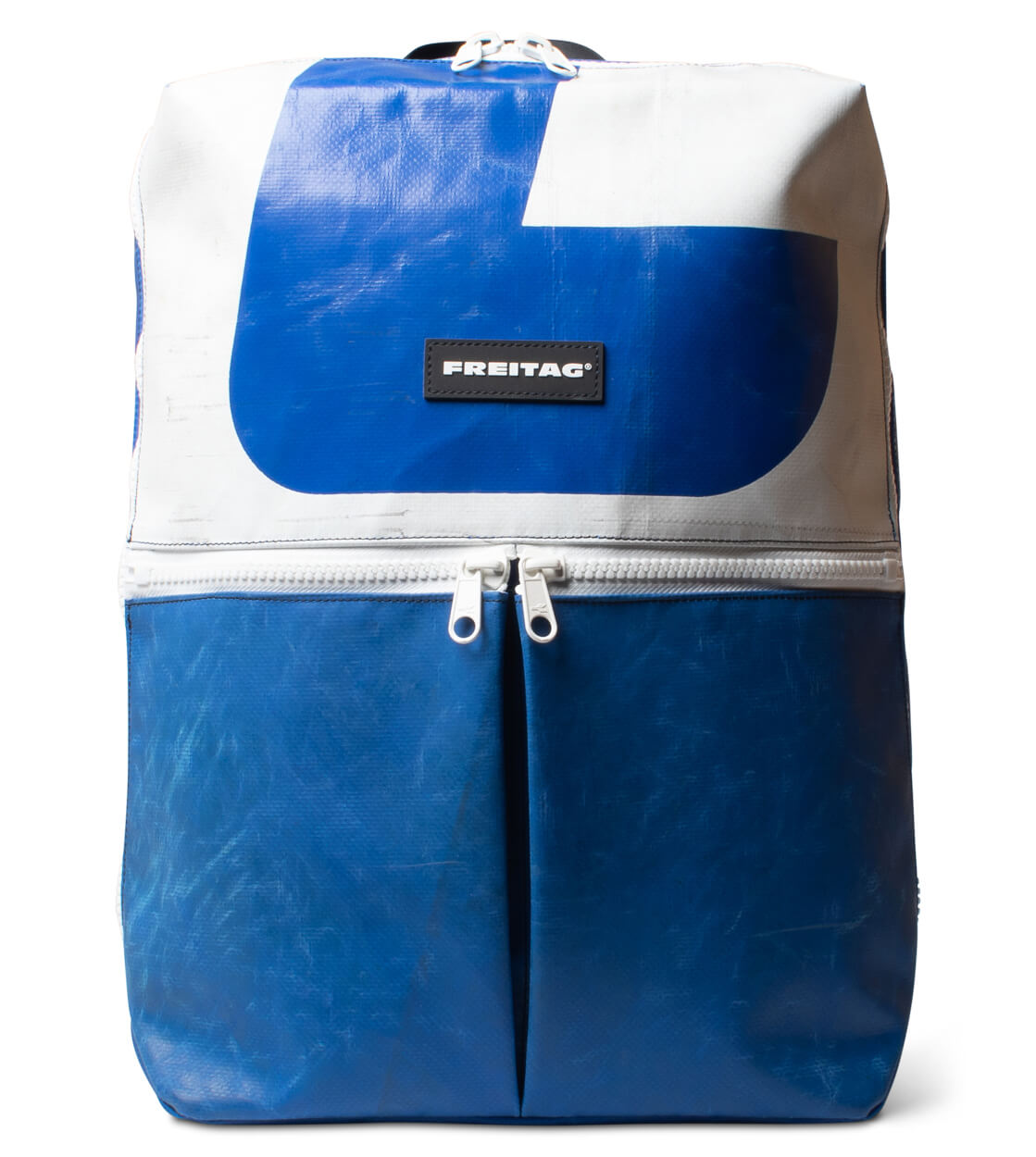 Freitag Backpack Fringe blue/white/white