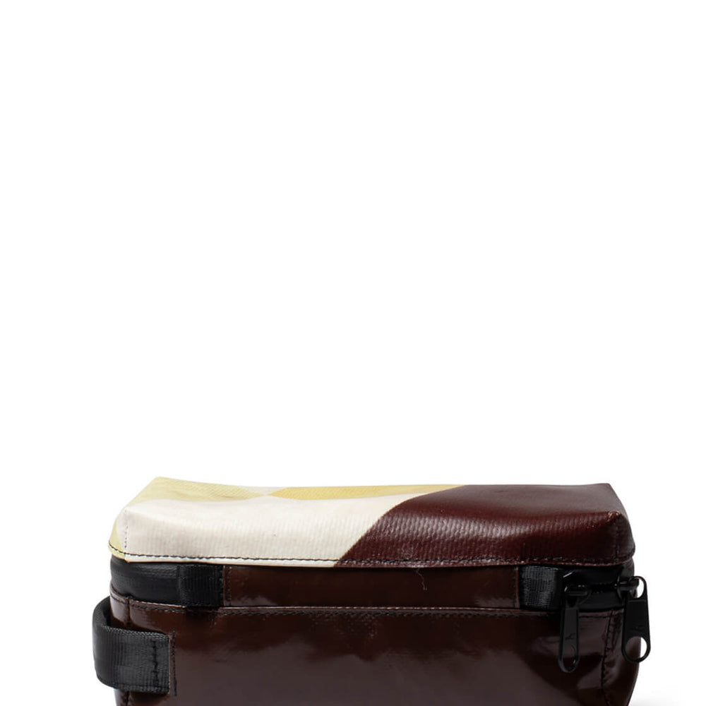 Freitag Toiletry Kit Cheyenne brown/white/yellow