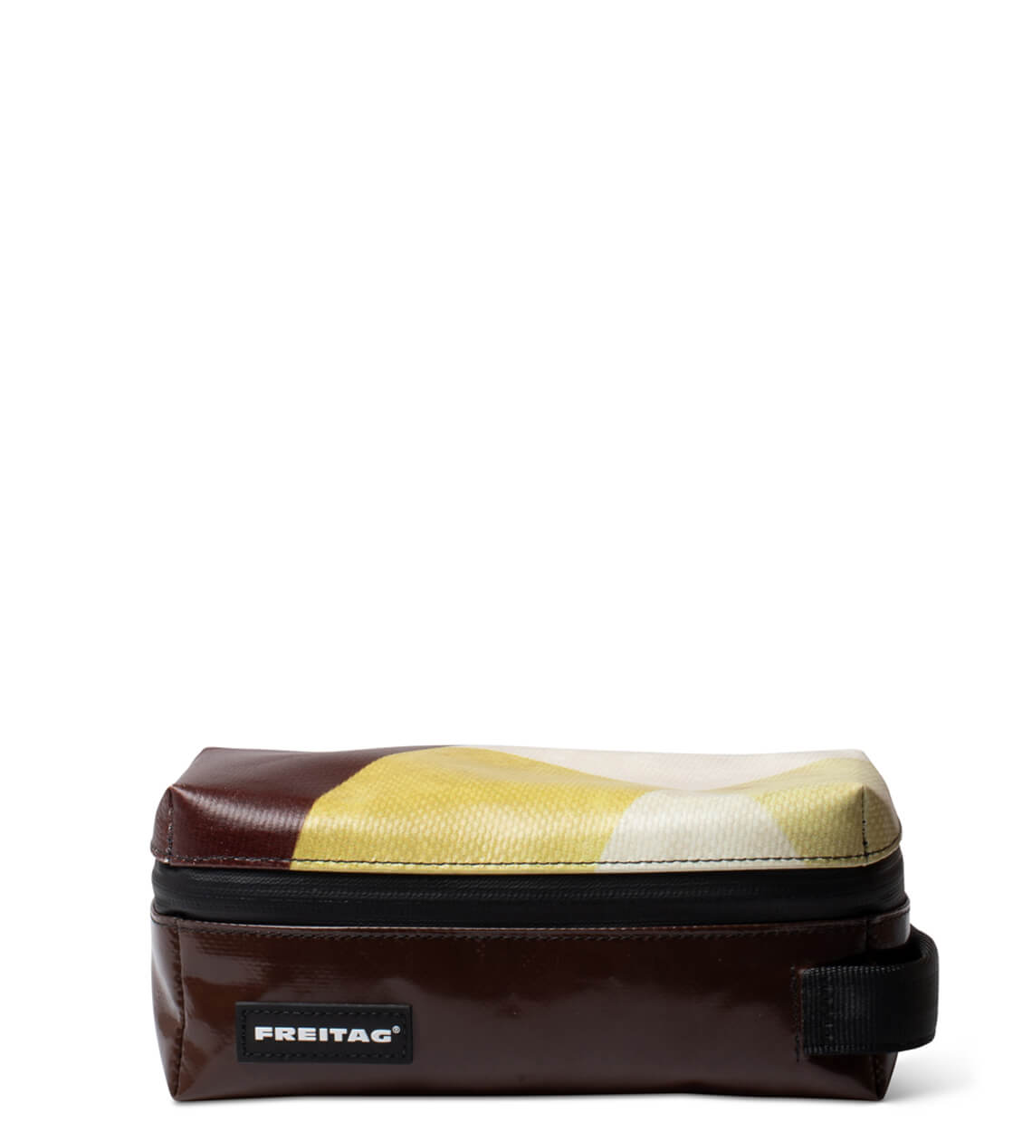 Freitag Toiletry Kit Cheyenne brown/white/yellow
