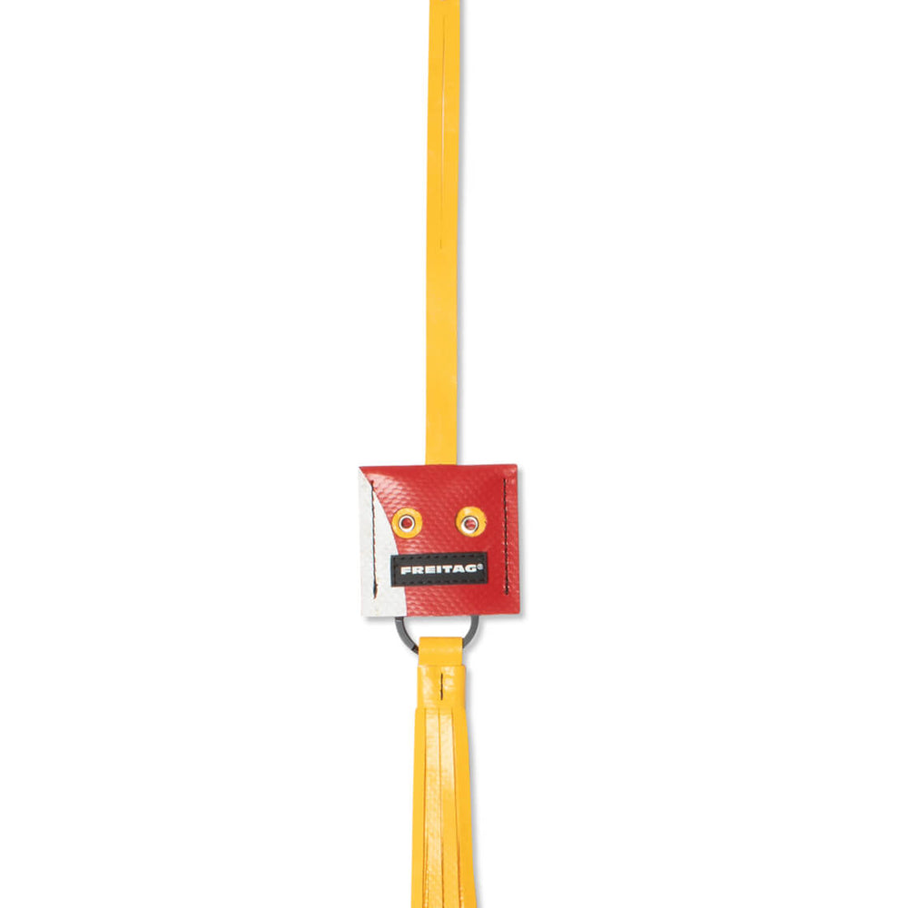 Freitag Keyholder and Charm Face yellow/red/white