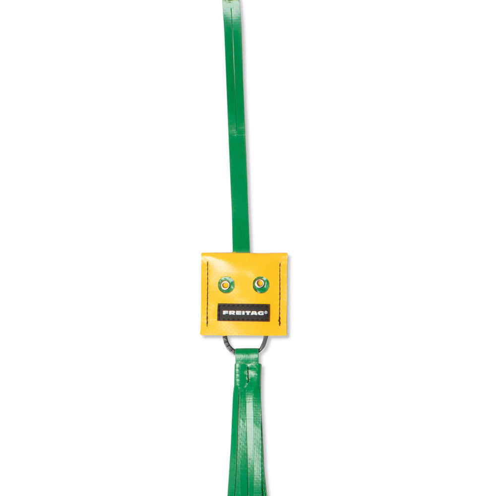 Freitag Keyholder and Charm Face green/yellow