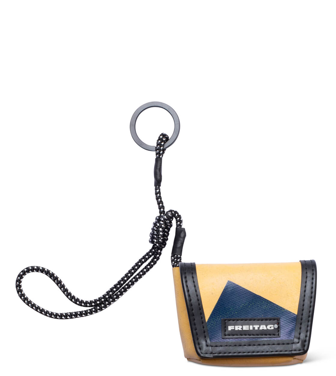 Freitag Keyholder and Charm Mini Messenger yellow/blue