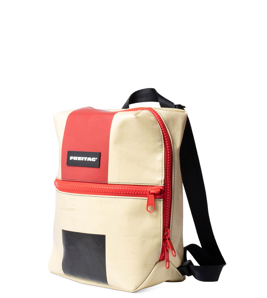 Freitag Backpack Walter beige/red/black/red