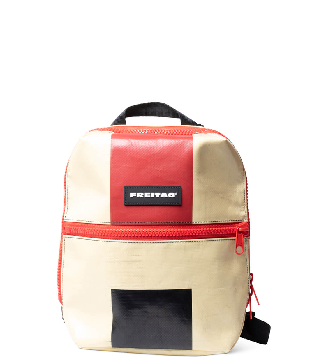 Freitag Backpack Walter beige/red/black/red