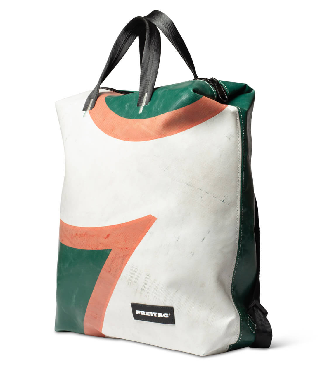 Freitag Backpack Pete green/white/red