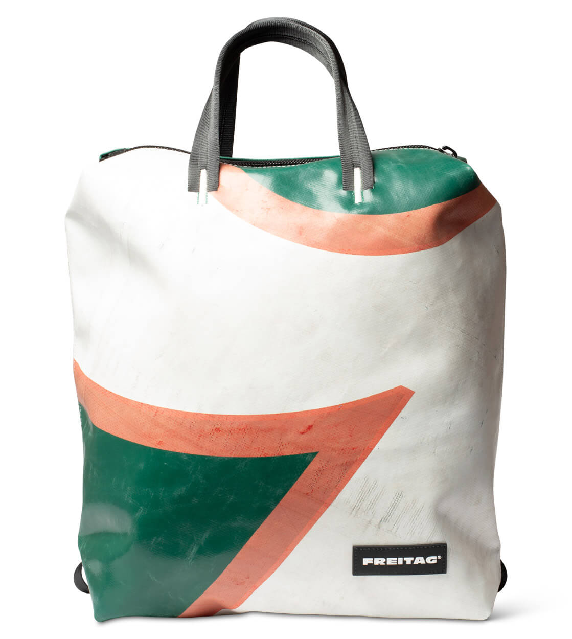 Freitag Backpack Pete green/white/red