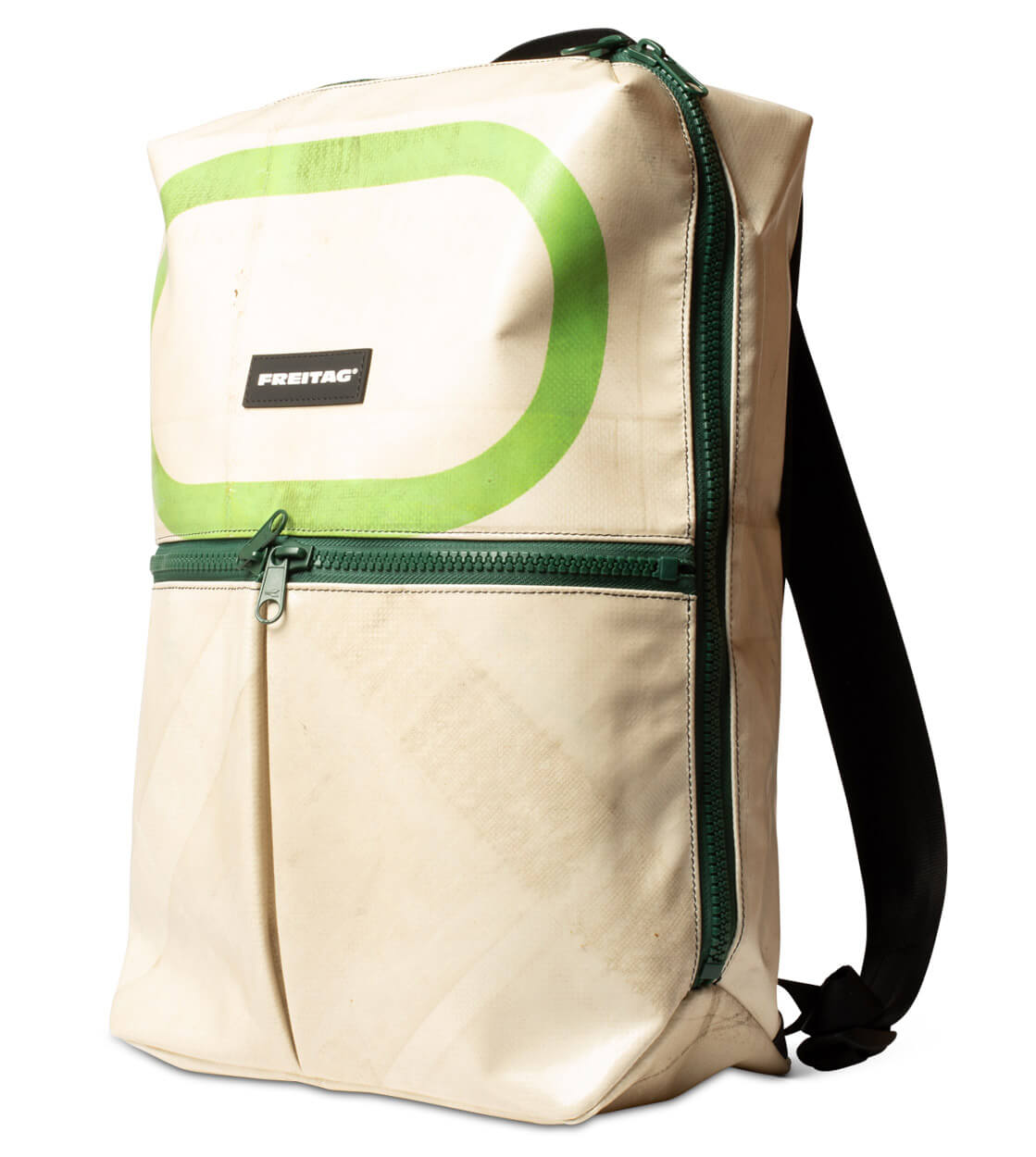 Freitag Backpack Fringe beige/green/green