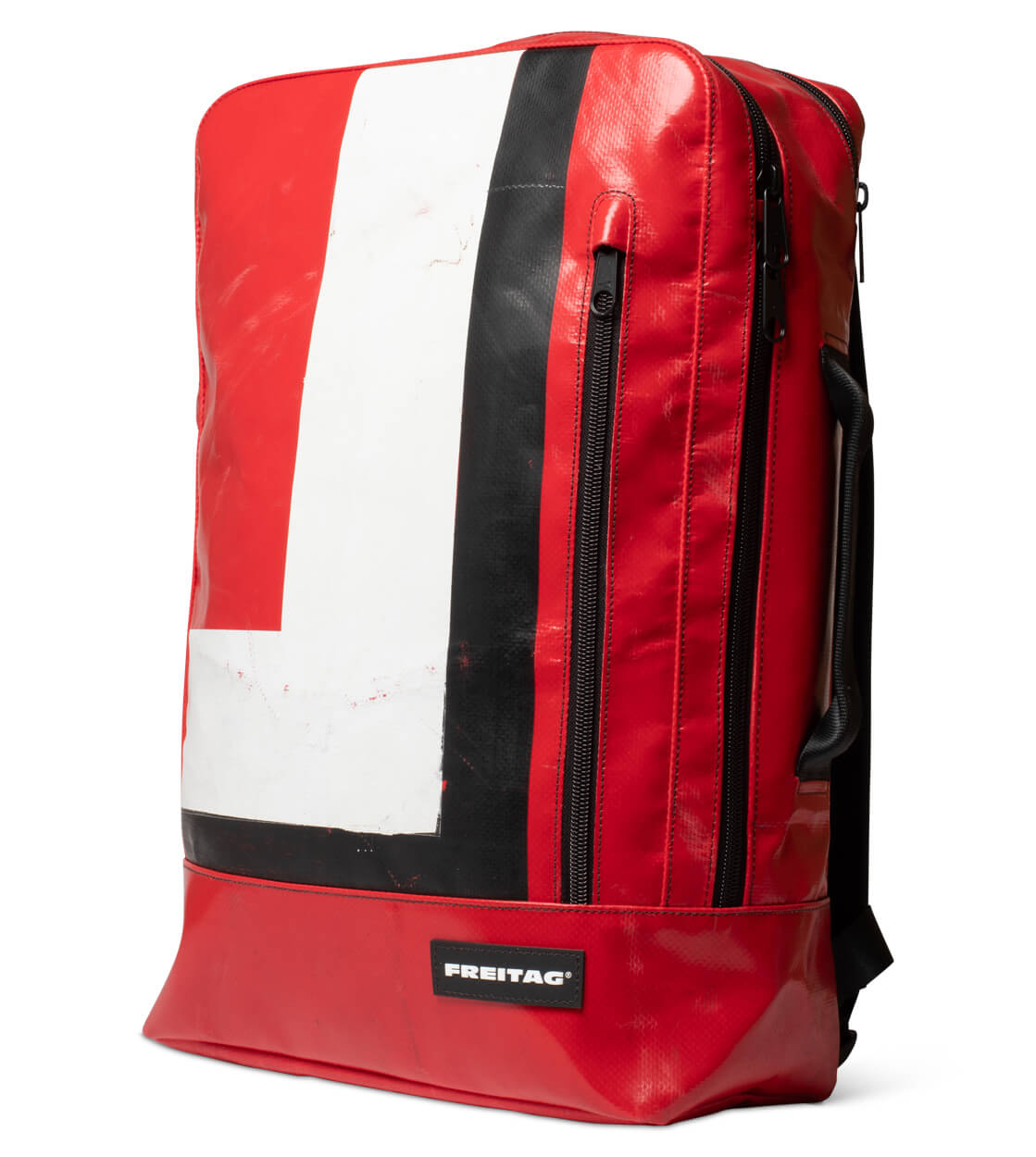 Freitag Backpack Hazzard red/white/black