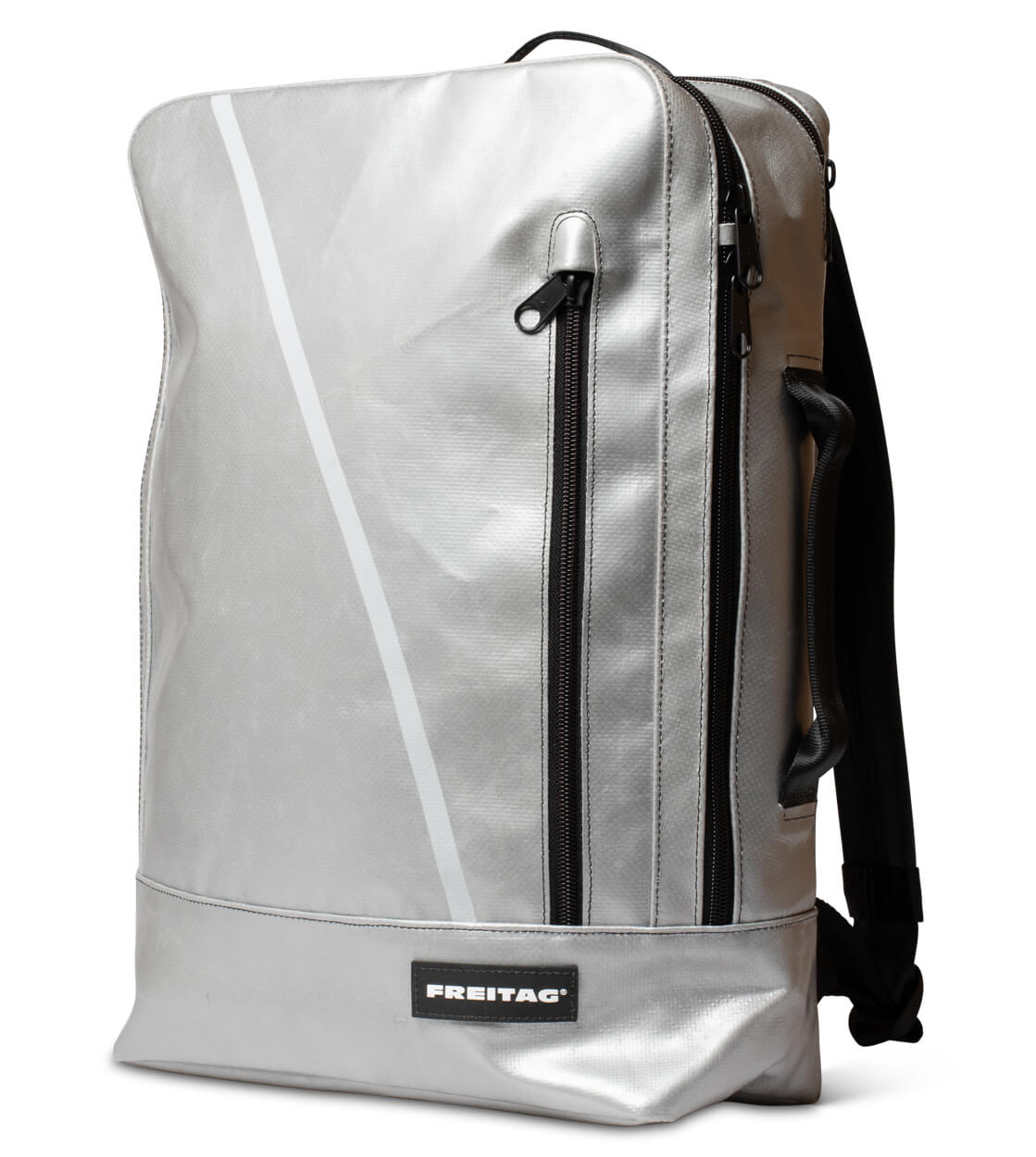 Freitag Backpack Hazzard silver/white