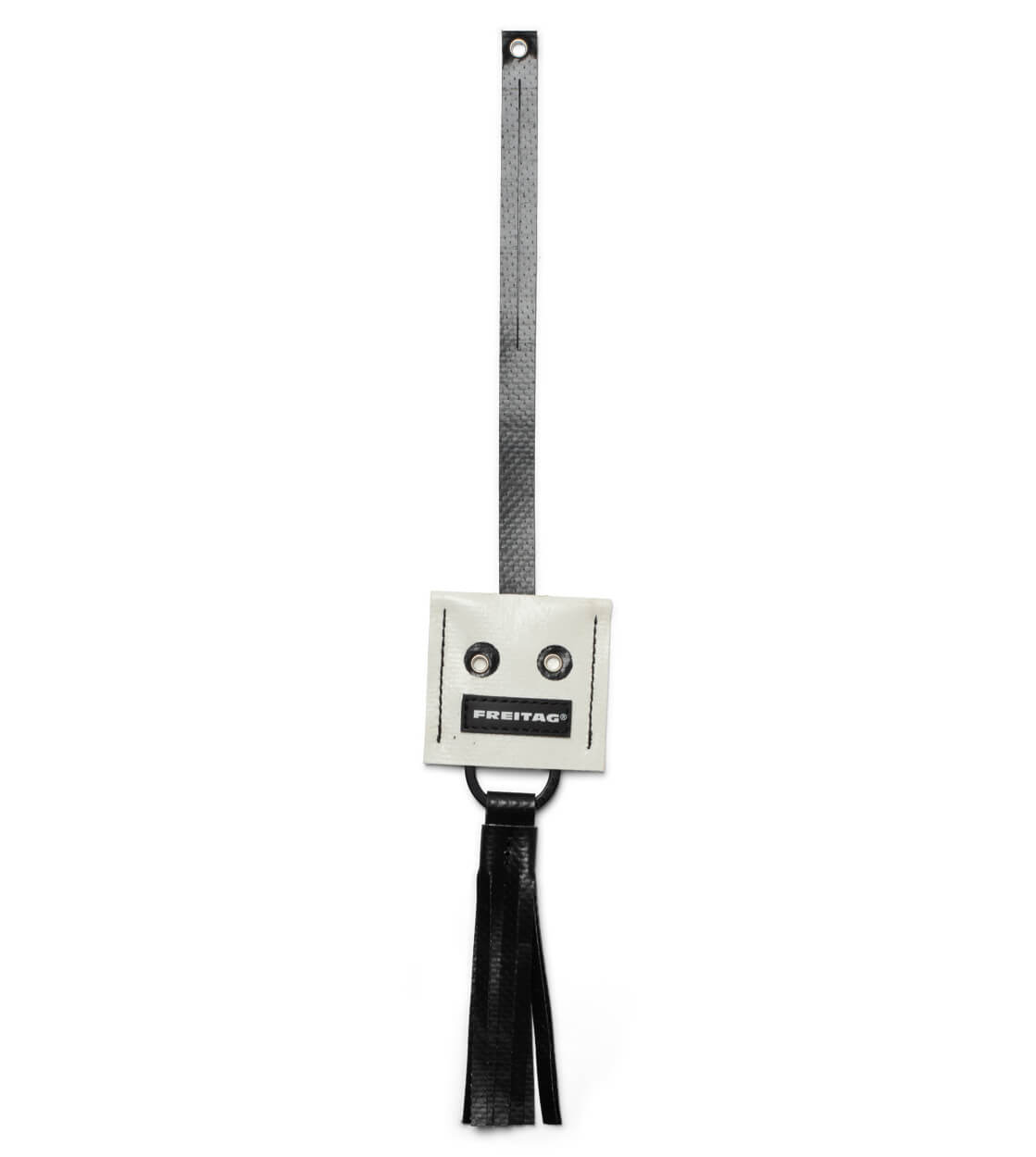 Freitag Keyholder and Charm Face white/black