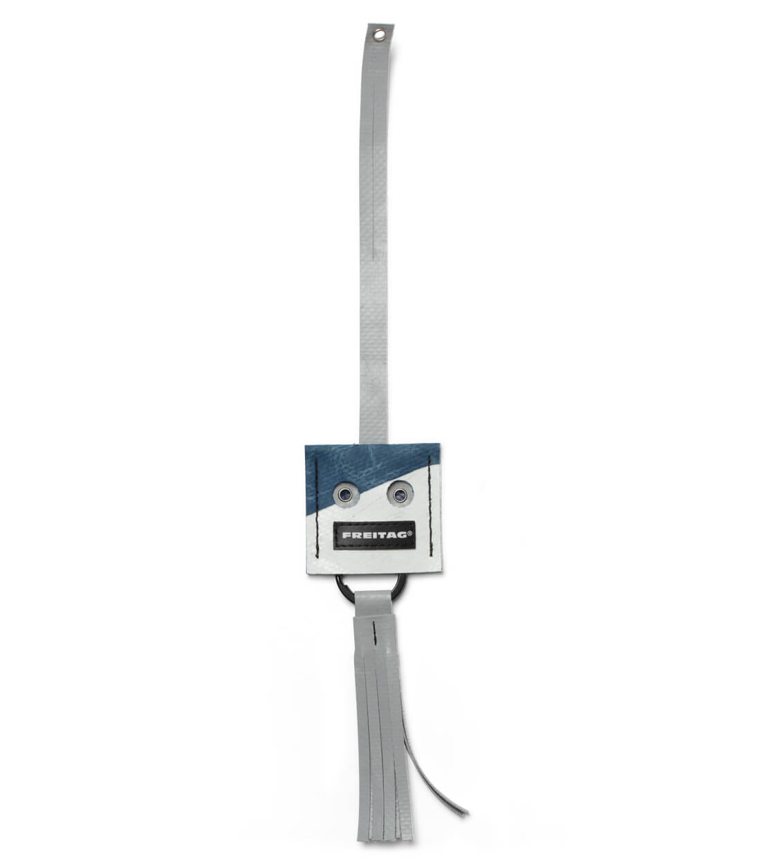 Freitag Keyholder and Charm Face blue/white/grey