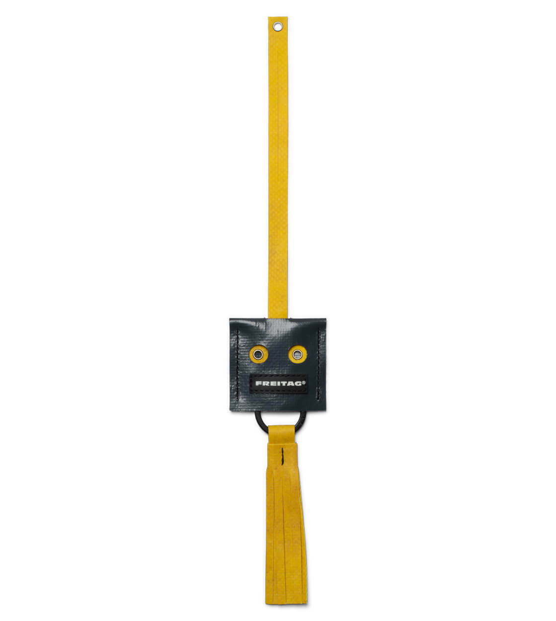 Freitag Keyholder and Charm Face grey/yellow