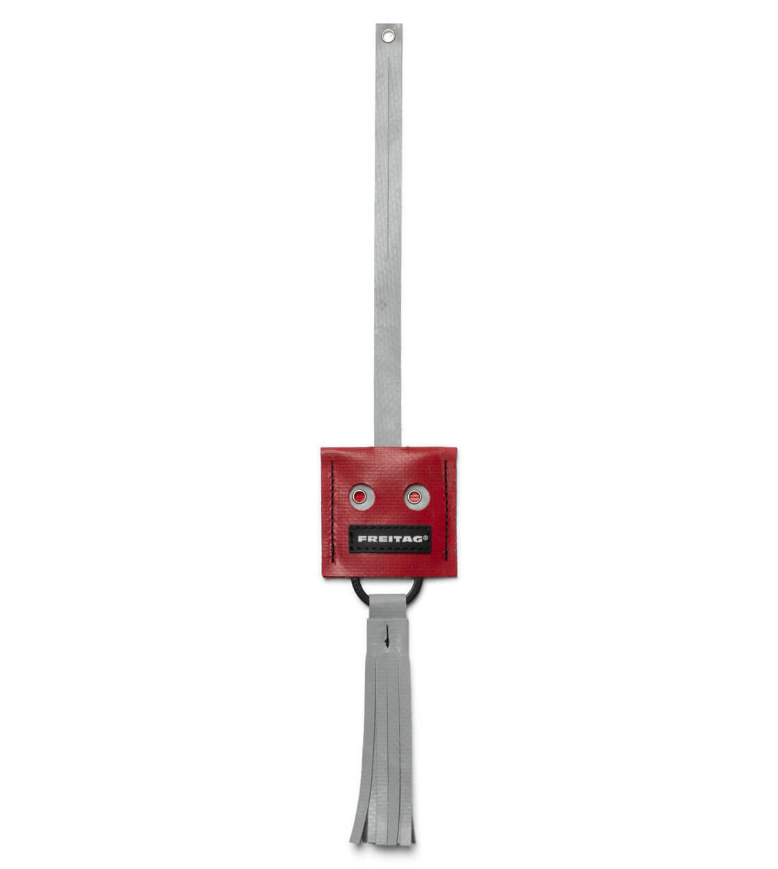 Freitag Keyholder and Charm Face red/grey