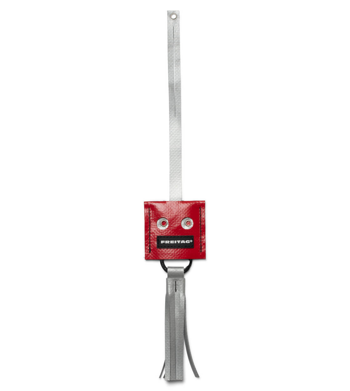 Freitag Keyholder and Charm Face red/silver