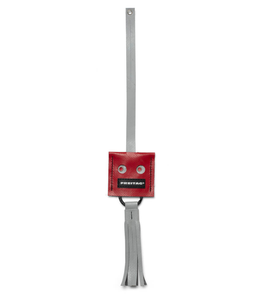 Freitag Keyholder and Charm Face red/grey
