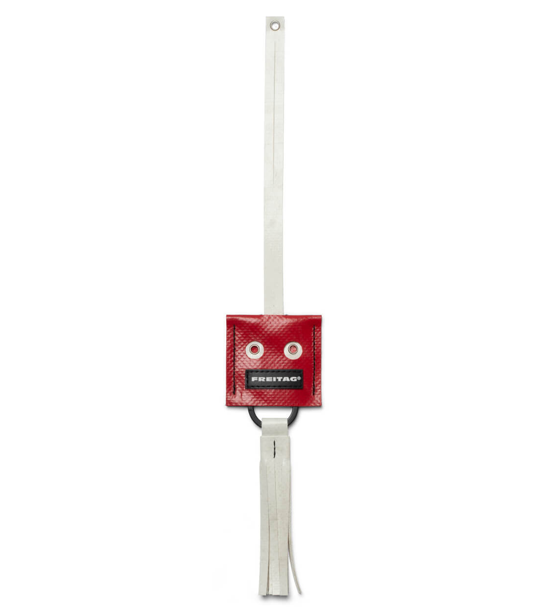Freitag Keyholder and Charm Face red/white