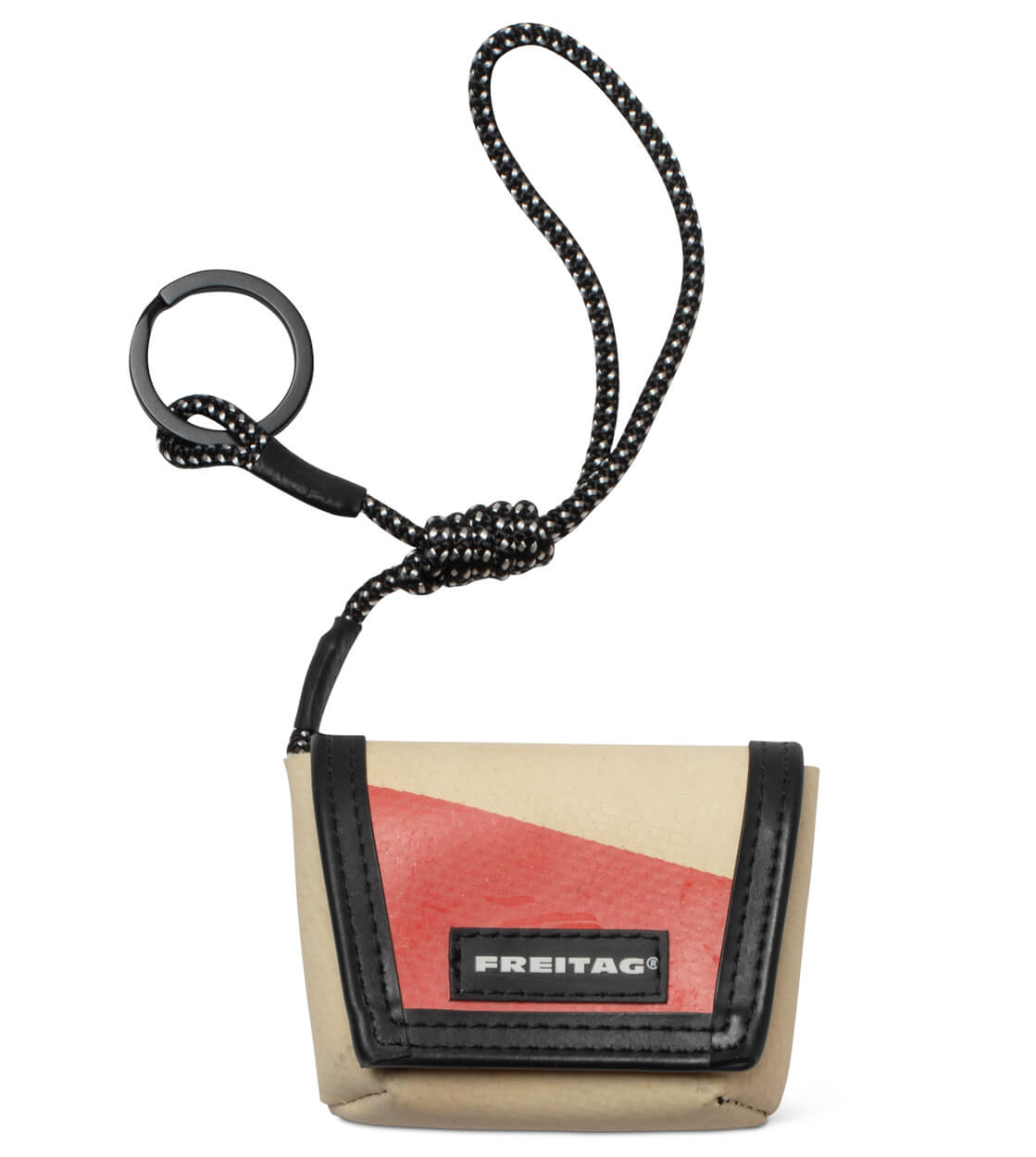 Freitag Keyholder and Charm Mini Messenger beige/pink