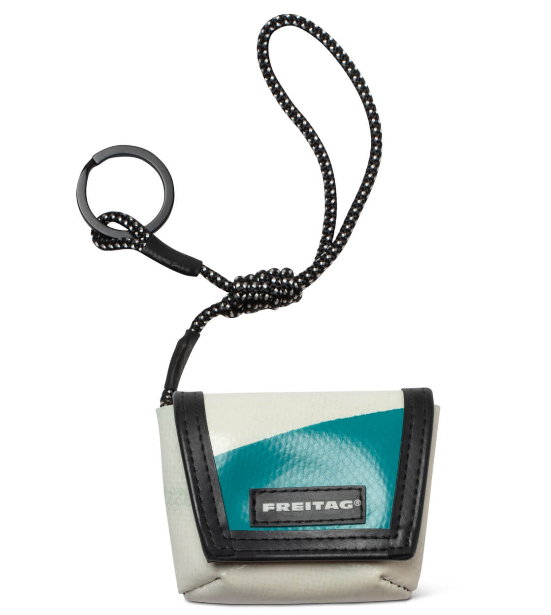 Freitag Keyholder and Charm Mini Messenger white/green blue