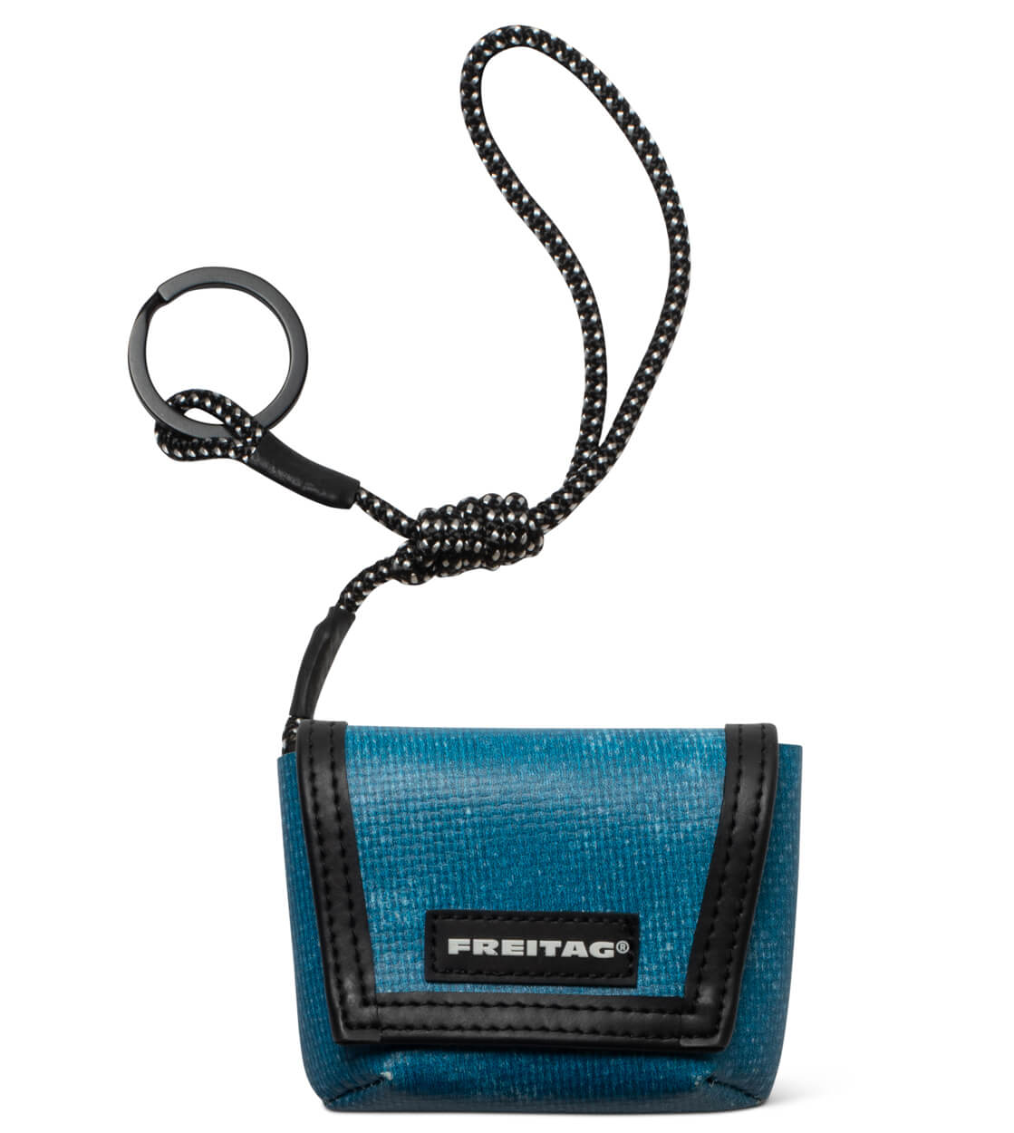 Freitag Keyholder and Charm Mini Messenger blue