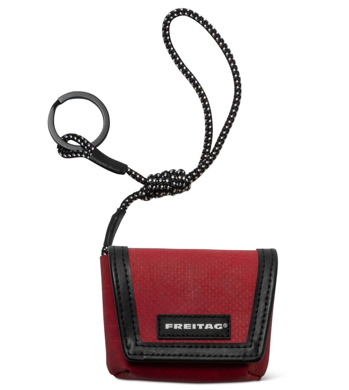 Freitag Keyholder and Charm Mini Messenger red