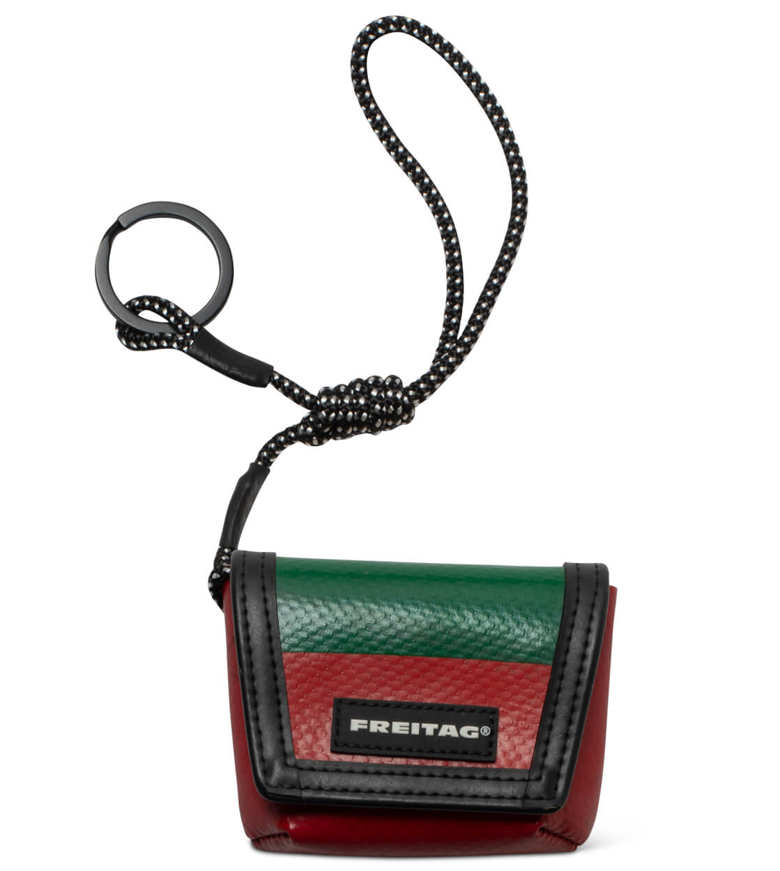 Freitag Keyholder and Charm Mini Messenger red/green