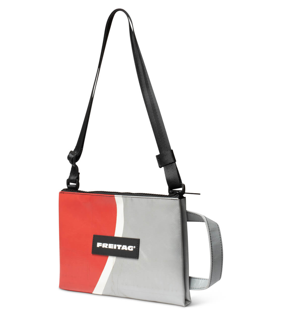 Freitag Bag Eddie silver/red/white