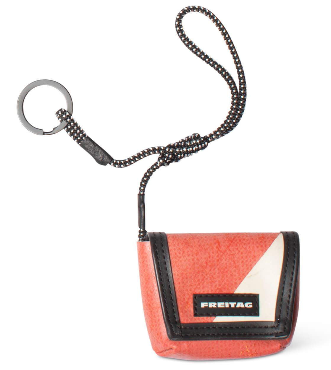 Freitag Keyholder and Charm Mini Messenger red/white