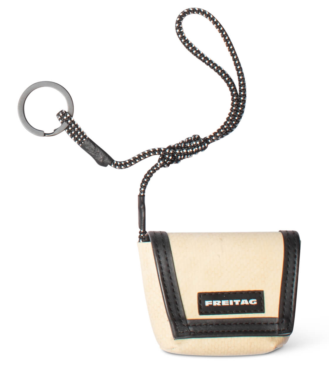 Freitag Keyholder and Charm Mini Messenger beige