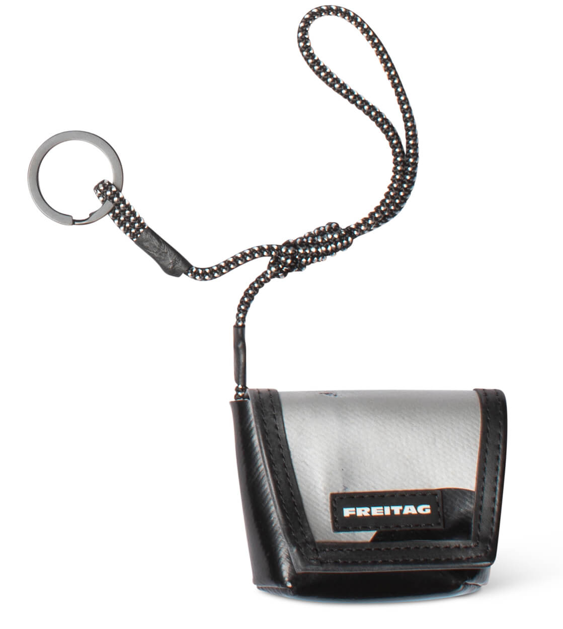 Freitag Keyholder and Charm Mini Messenger black/silver