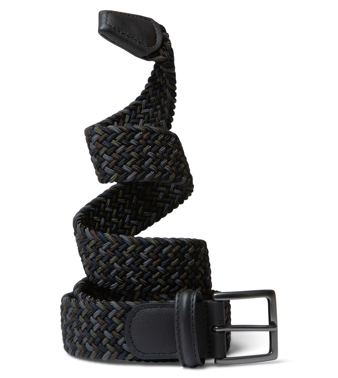 Andersons Belt Woven black/blue/brown/green