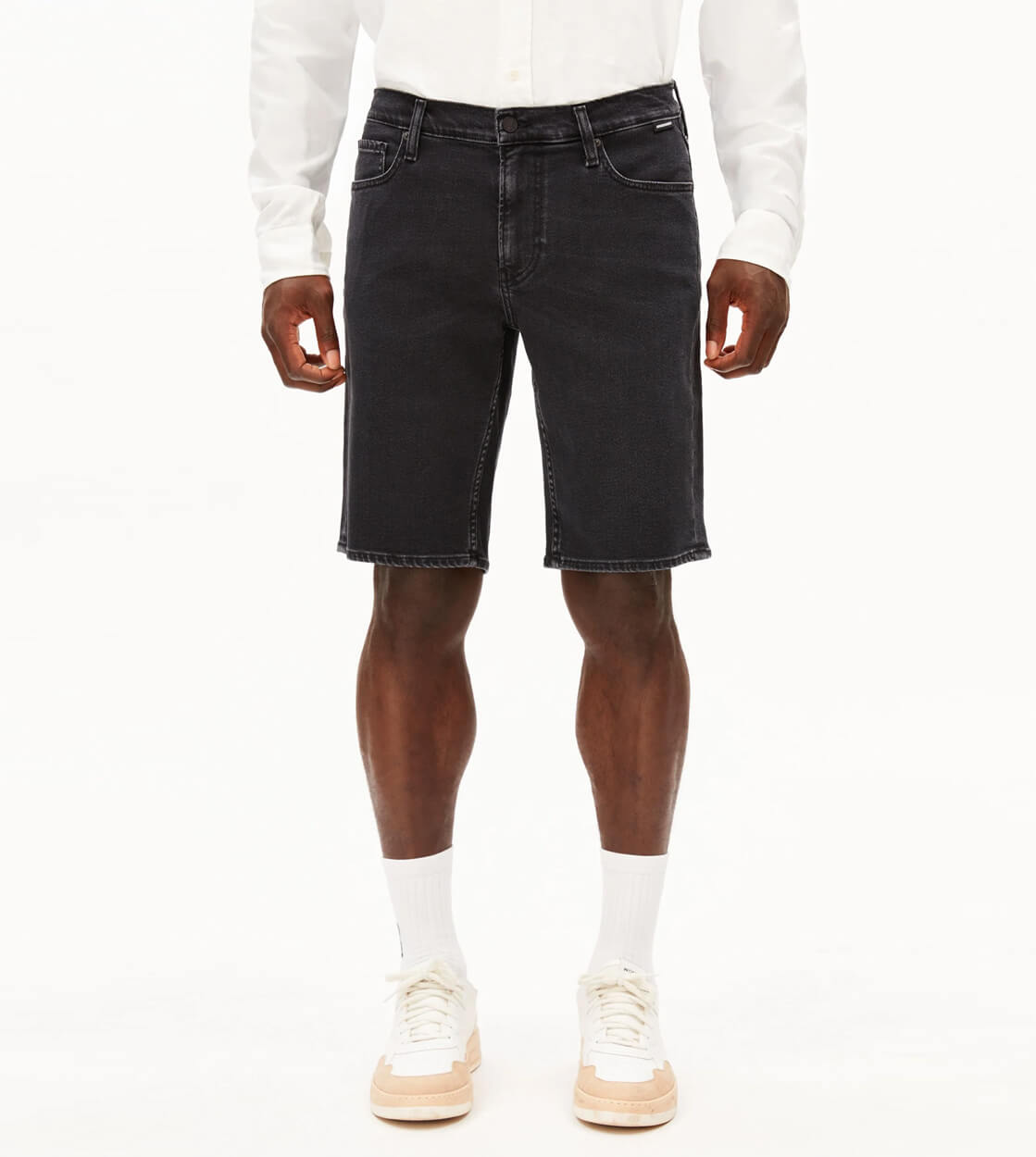 Armedangels Shorts Naailo Denim black washed authentic