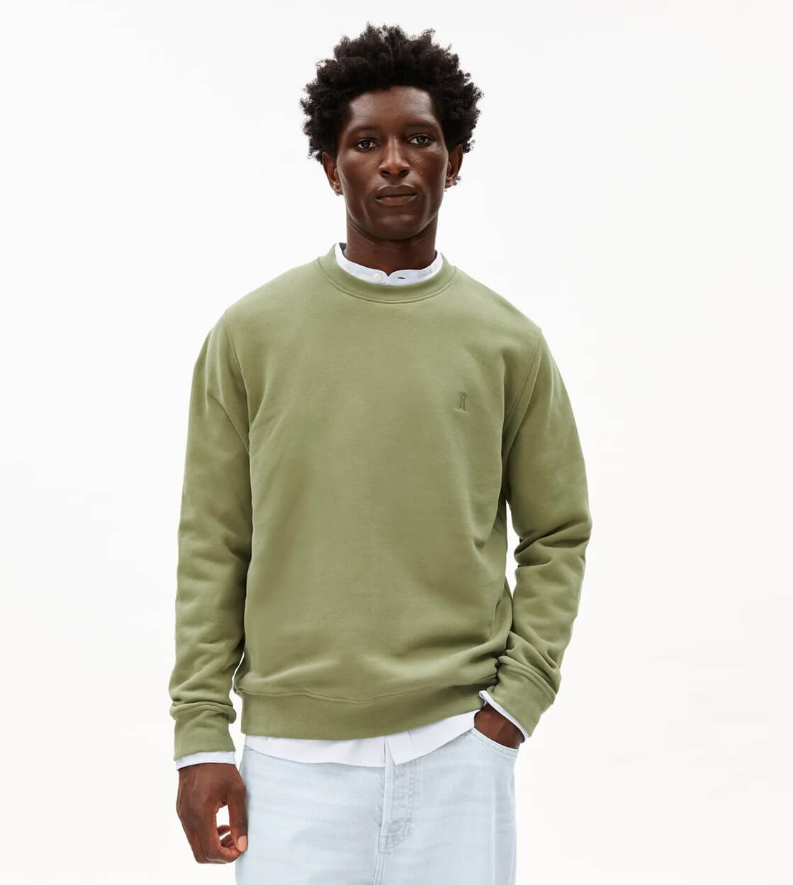 Armedangels Sweater Baaro Loop green fatigue