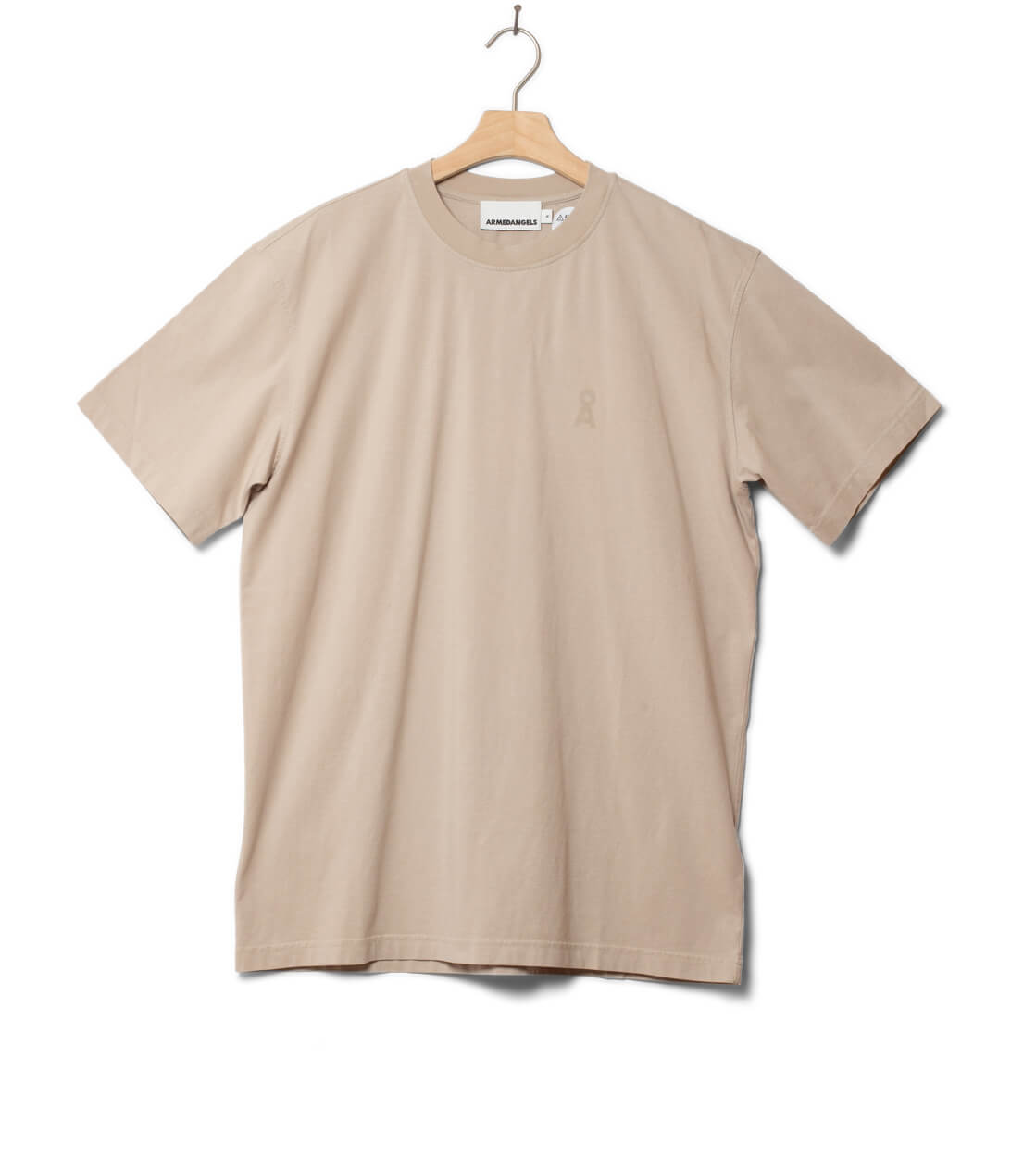 Armedangels T-Shirt Iconic A Maarkos GD beige sand stone washed