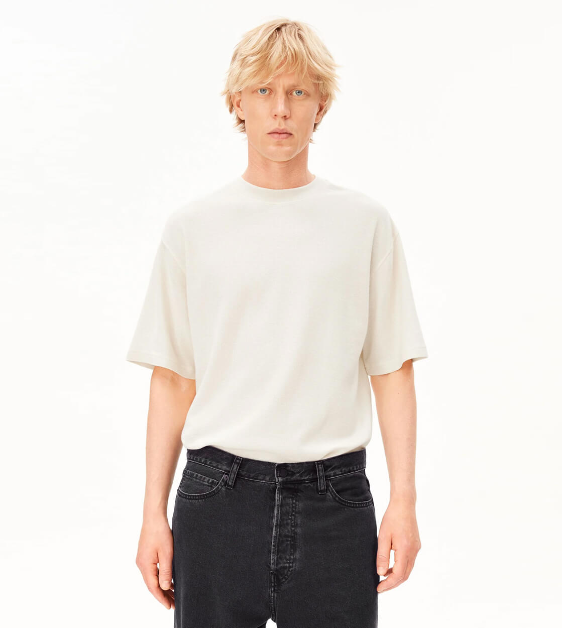 Armedangels T-Shirt Maarkos Waffle beige pure
